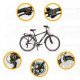 LYNX Kerékpár 28"  21 seb. 19" váz matt black- UV orange MAN BALTIC- Trekking  ( súly: 16,3 kg)