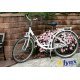 LYNX Kerékpár 26"  3 seb. 17" váz white LADY CARIBBEAN- CITY  ( súly: 14,7  kg)