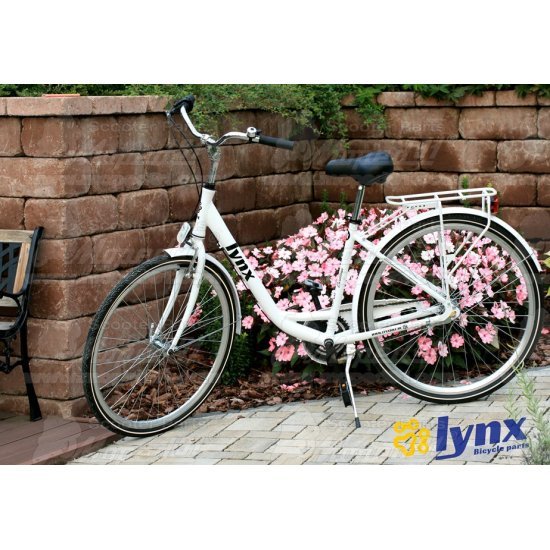 LYNX Kerékpár 28"  6 seb. 18" váz white LADY CARIBBEAN- CITY ( súly: 15,3  kg)