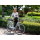 LYNX Kerékpár 28"  3 seb. 18" váz white LADY CARIBBEAN- CITY  ( súly: 15,4  kg)