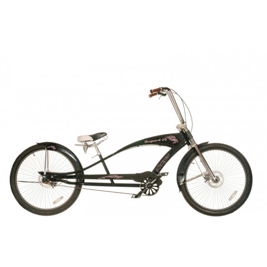 LEOPARDE CHOPPER FEKETE